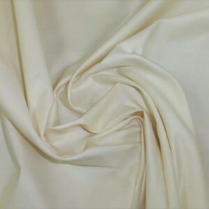 Ivory Cotton Sateen Curtain Lining