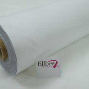 WHITE THERMAL BLACKOUT CURTAIN LINING FABRIC