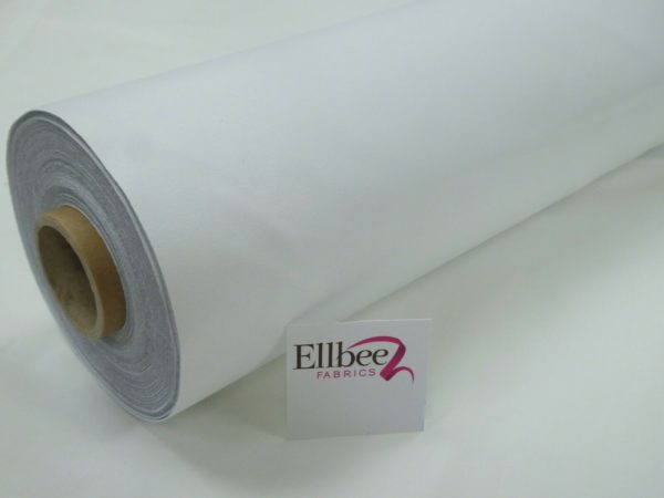 WHITE THERMAL BLACKOUT CURTAIN LINING FABRIC