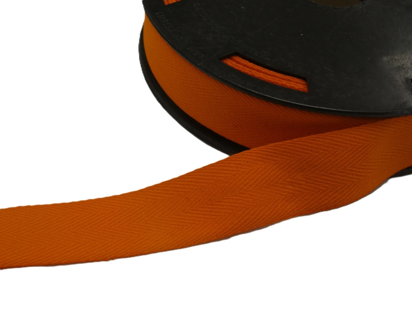 25mm Cotton Herringbone Tape Orange