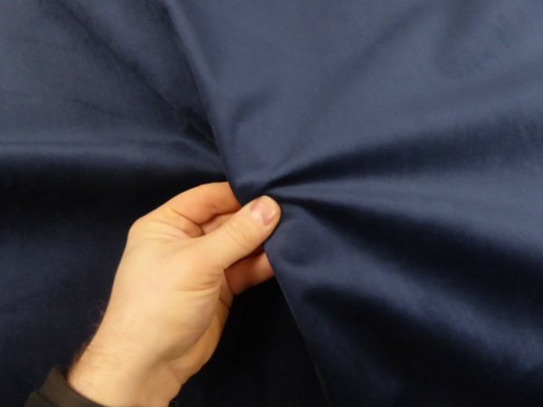 BLUE Plush Velvet Fabric