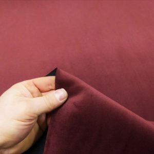 BURGUNDY Plush Velvet Fabric