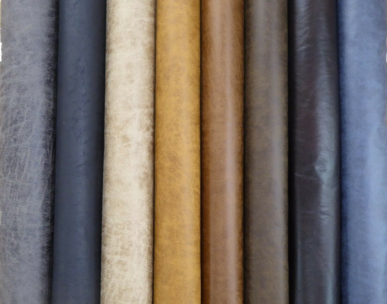 Distressed Finish Faux Leather Upholstery Fabric