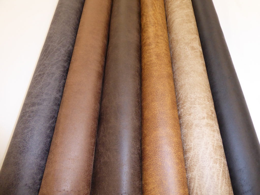 Distressed Faux Leather Upholstery Fabric Ellbee Fabrics