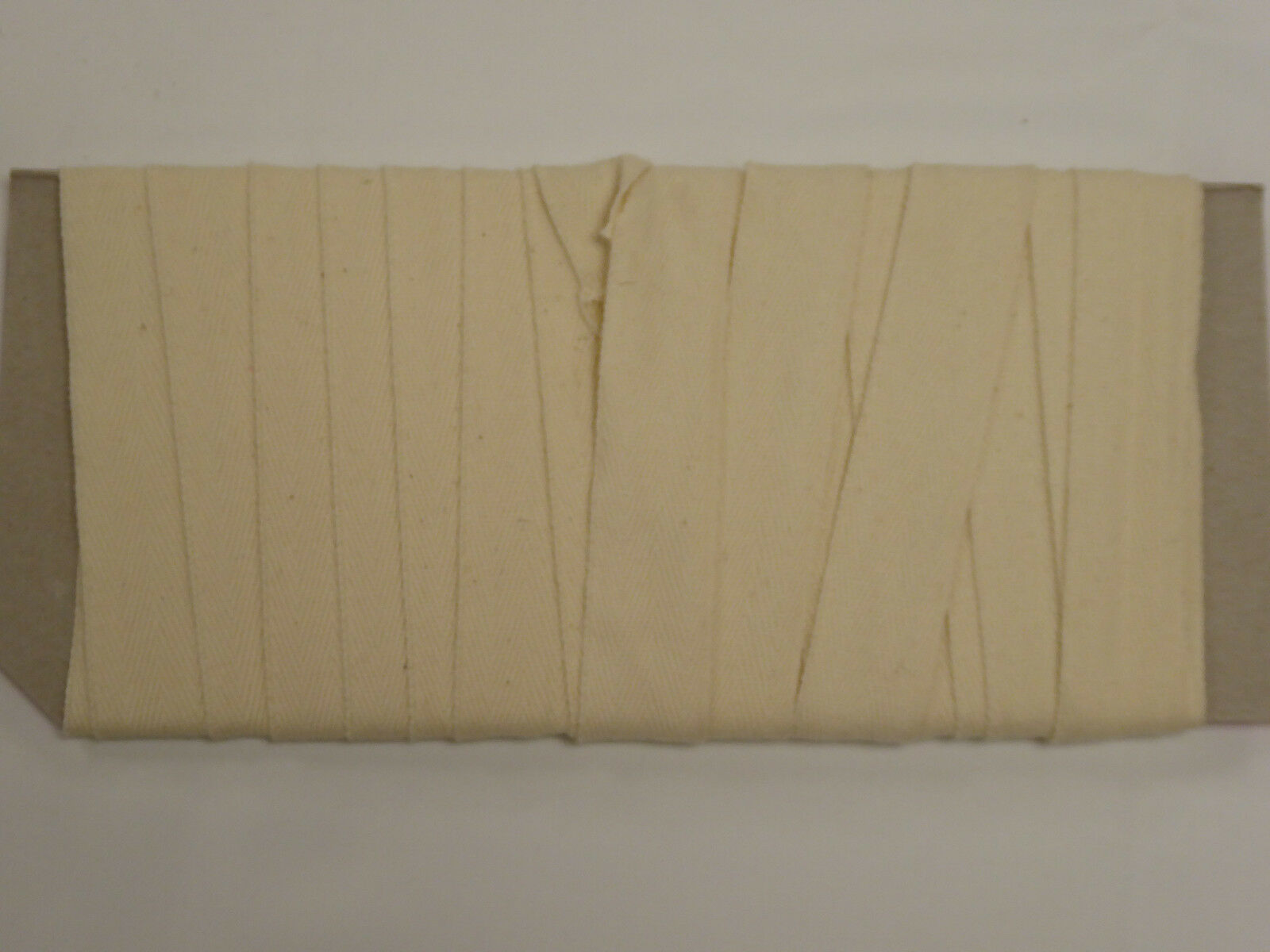 32mm WHITE Cotton BEIGE Herringbone Tape Upholstery Bias Apron sew Bunting strap 