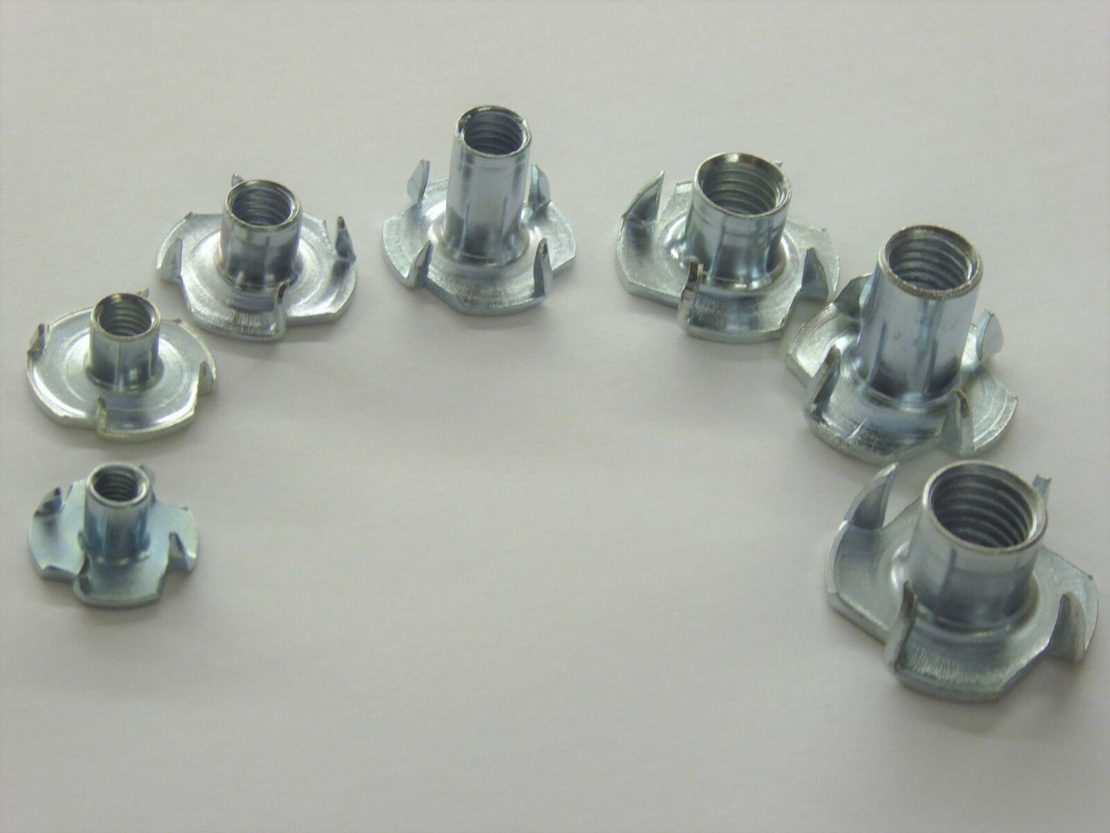 4 Prong T-Nut M4 M5 M6 M8 M10 Tee Blind Nuts Zinc Plated Used For Wood Furniture 