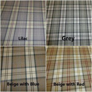 GLENEAGLES Tartan Checked Wool Effect Weave Upholstery Fabric