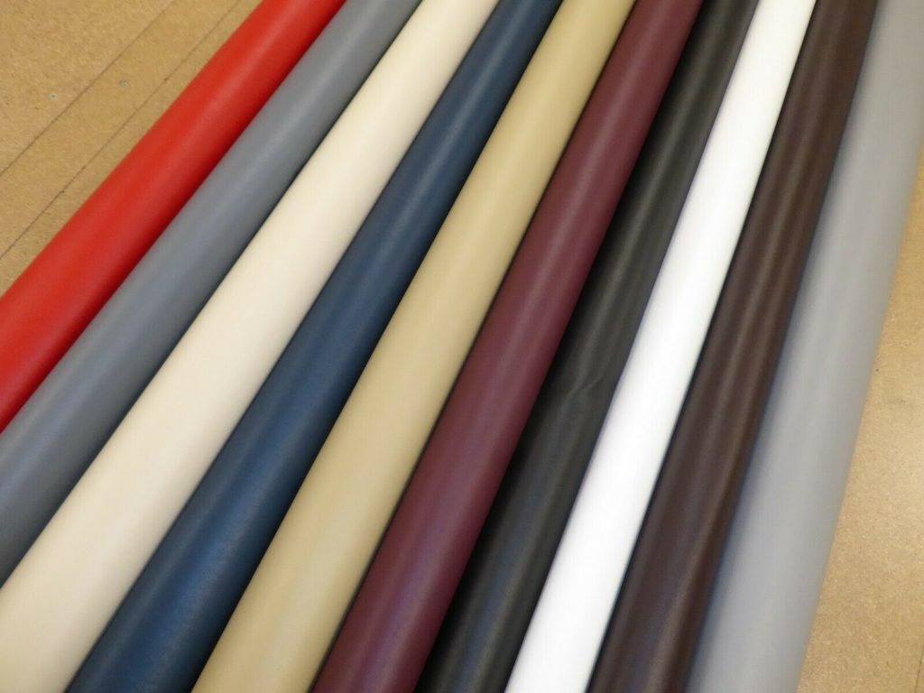 Faux Leather Upholstery Fabric (in 11 Colours) - Ellbee Fabrics