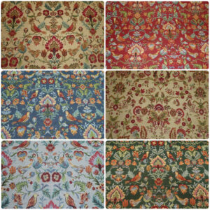 WILLIAM MORRIS STYLE TAPESTRY FABRIC