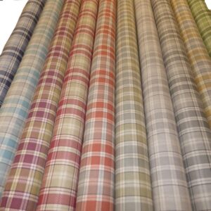 Highland Check Linen Look Cotton Fabric