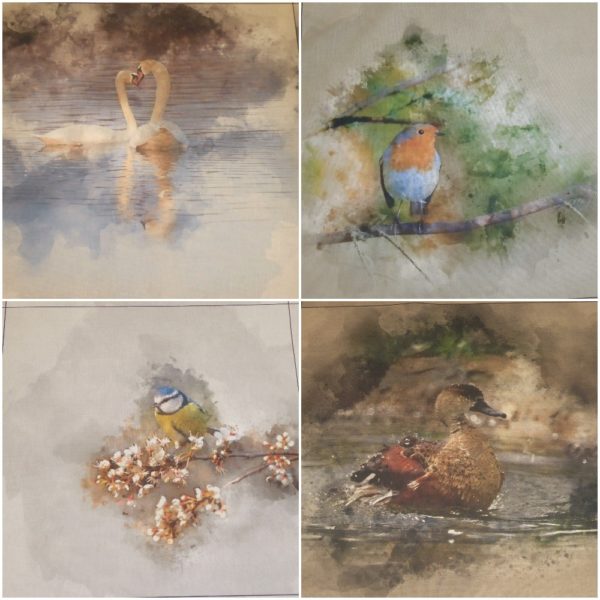 Canvas Panel Birds