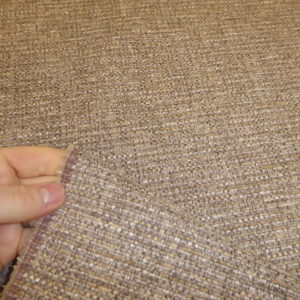 DARK OATMEAL BEIGE Chenille Weave Upholstery Fabric