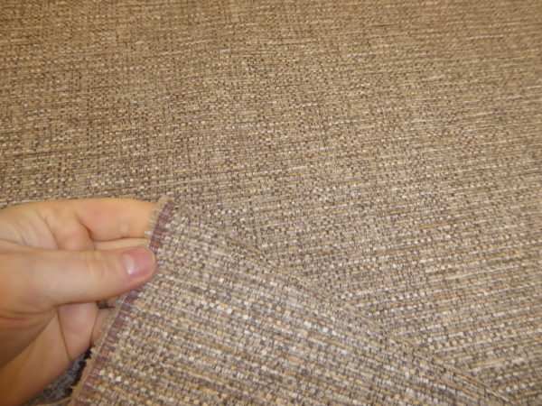 DARK OATMEAL BEIGE Chenille Weave Upholstery Fabric
