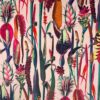 BOTANICAL BABY PINK Velvet Fabric