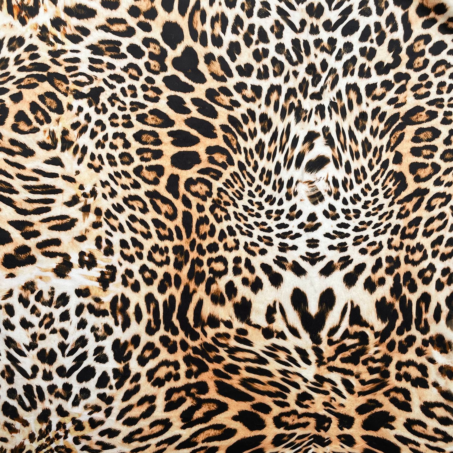 CHEETAH PRINT Printed Velvet Fabric - Curtains Cushions Lampshades  Upholstery - Big Cat