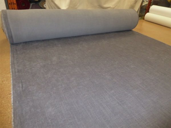 Plain GREY Quality Chenille Weave Upholstery Fabric