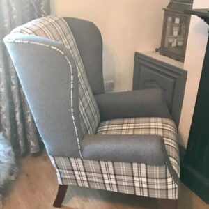 Gleneagles Grey Chair Side View