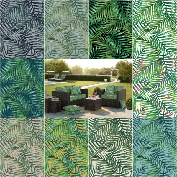 Tropical Leaves Outdoor Fabric