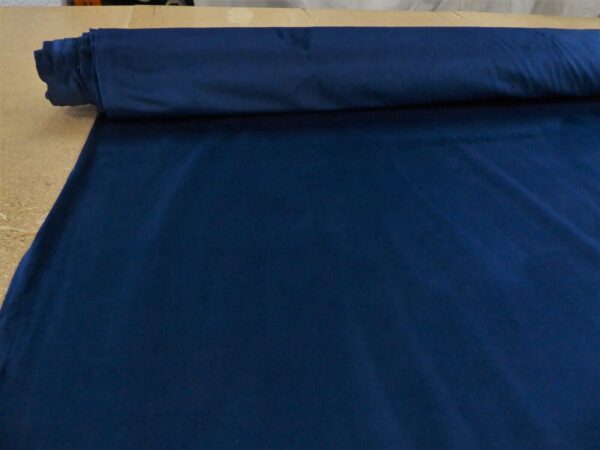 10 metres of RICH DARK NAVY BLUE Plain Velvet Upholstery Cushion Fabric 1