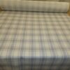 GREY NATURAL Tartan Checked Weave Upholstery Fabric 2