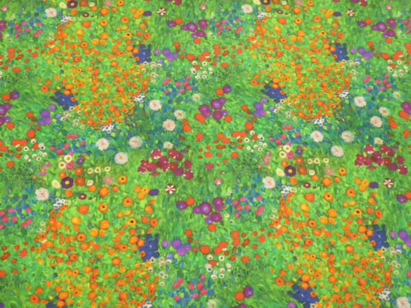 Gustav Klimt Flower Garden Fabric 3