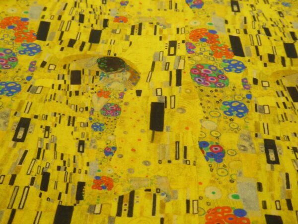 Gustav Klimt The Kiss Cotton Fabric 2