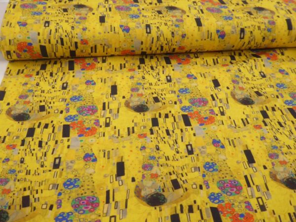 Gustav Klimt The Kiss Cotton Fabric 5