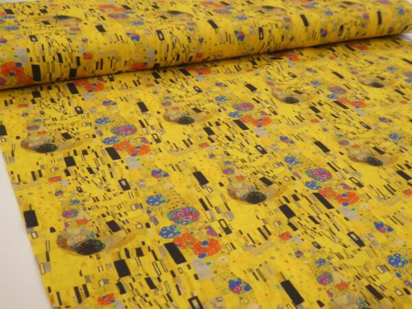 Gustav Klimt The Kiss Cotton Fabric 6