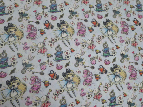 Alice in Wonderland Cotton Fabric