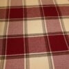Red Cream Checked Fabric 1