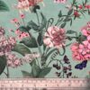 SHANGRI LA EAU DE NIL Floral Printed Velvet Fabric 1