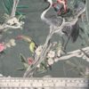 CHINOISERIE GREY Oriental Style Printed Velvet Fabric 1