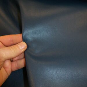 Denim Blue Faux Leather Fabric