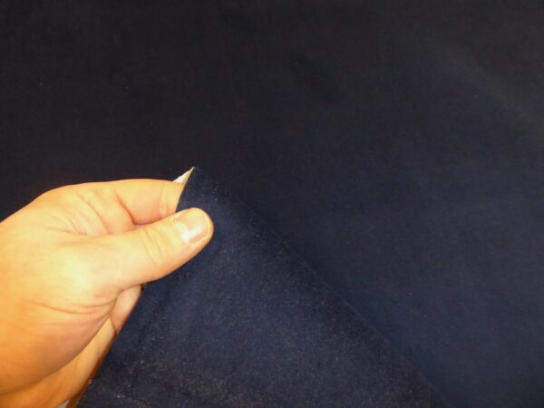 Navy Blue Plush Velvet Fabric