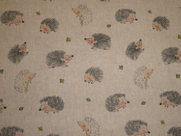 HAPPY HEDGEHOGS Cotton Rich Linen Style Fabric 2