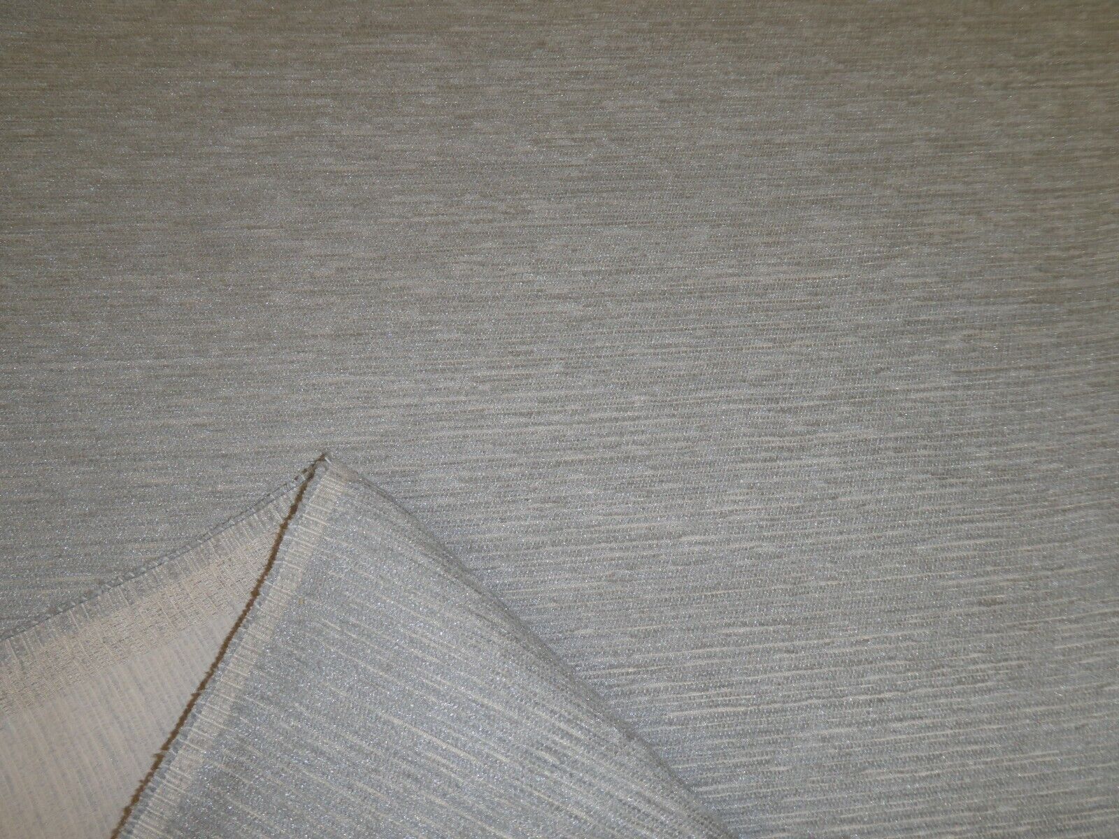 Mascot Bisque Cream Textured Chenille Upholstery Fabric By The Yard