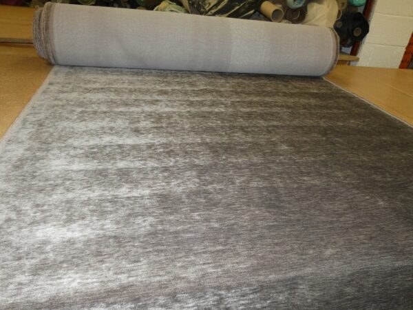 Velvet Chenille Upholstery Fabric in Dark Mink 2
