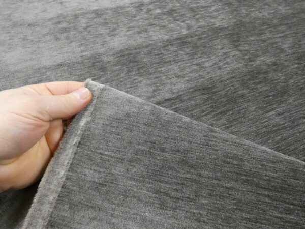 Velvet Chenille Upholstery Fabric in Dark Mink