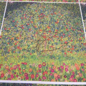 Gustav Klimt Apple Trees Cushion Panel