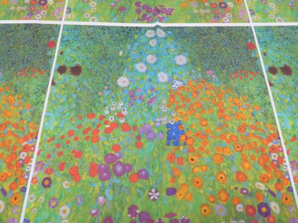 Gustav Klimt Flower Garden Cushion Panel