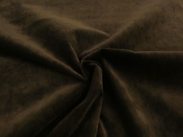 LAURA ASHLEY KENDRICK COCOA BROWN Velvet Upholstery Fabric 3