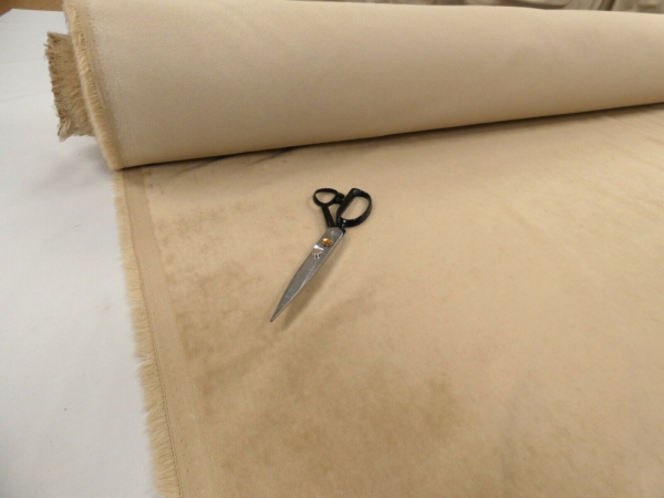 LAURA ASHLEY KENDRICK HAZELNUT Velvet Upholstery Fabric 2