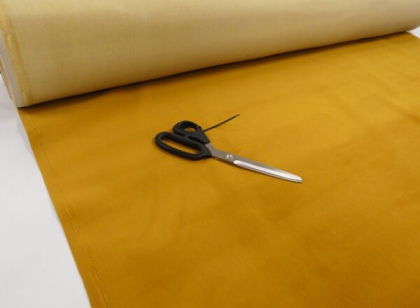 MUSTARD GOLD Plain Velvet Upholstery Cushion Fabric