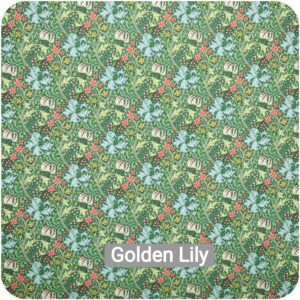 WILLIAM MORRIS GOLDEN LILY Percale Cotton Fabric