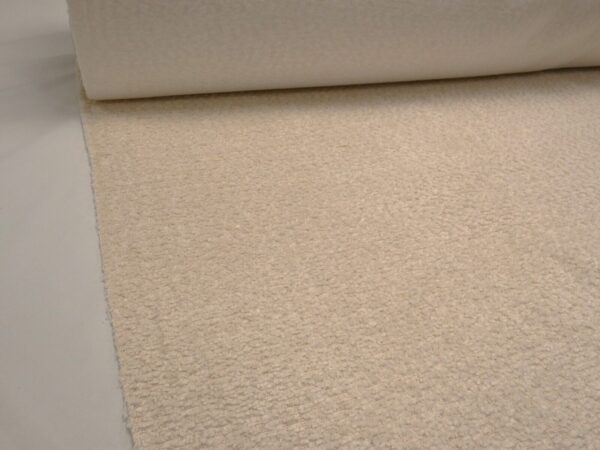 Soft Teddy Boucle Cushion Upholstery Fabric in CREAM 1