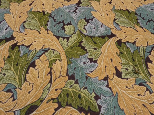 William Morris Acanthus Ebony Tapestry Fabric 2