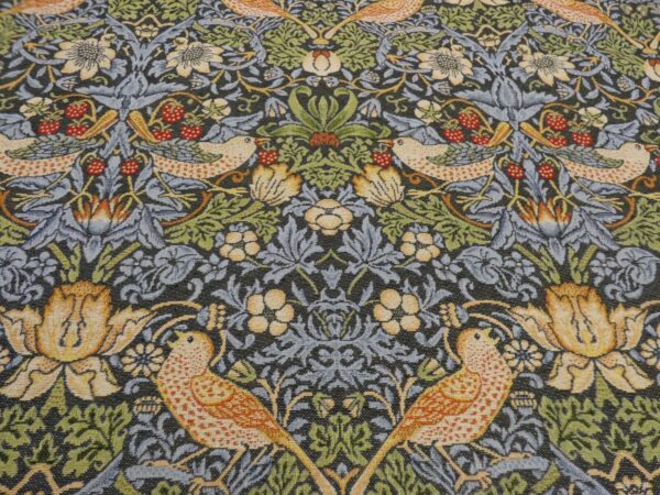 William Morris Strawberry Thief Grey Green Tapestry Fabric