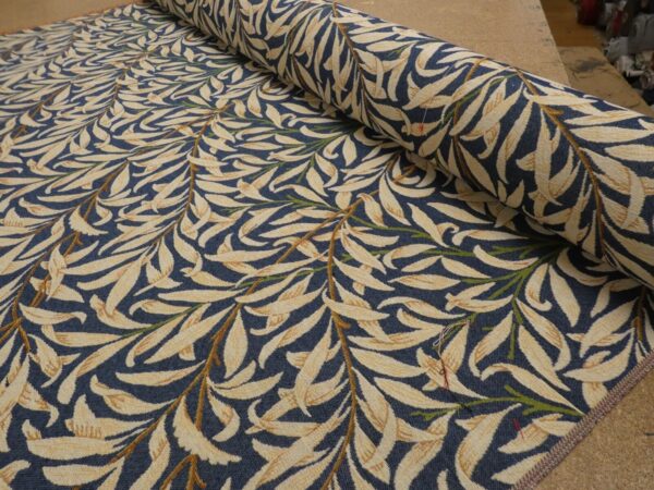 William Morris Willow Bough Denim Tapestry Fabric 2
