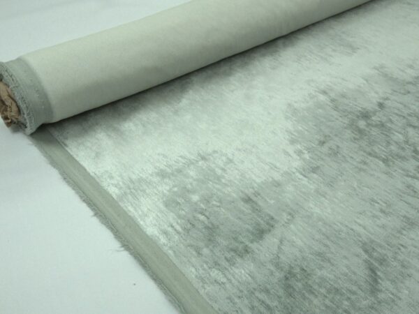 Laura Ashley Caitlyn Grey Green Velvet Upholstery Fabric 1