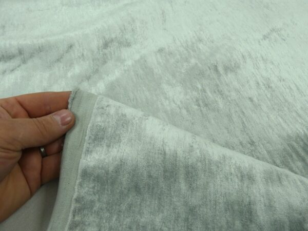 Laura Ashley Caitlyn Grey Green Velvet Upholstery Fabric